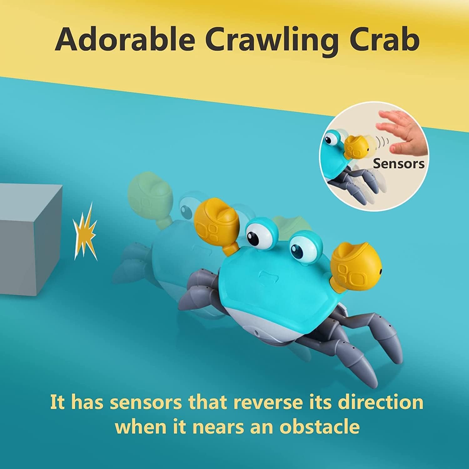 Baby Toys Infant Crawling Crab: Tummy Time Toy Gifts - Cykapu