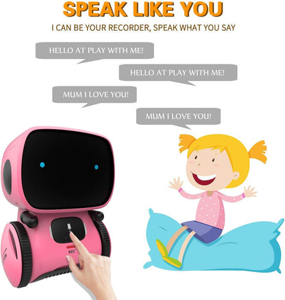 98K Kids Robot Toy, Smart Talking Robots Intelligent Partner and Teacher with Voice Control and Touch Sensor - Cykapu