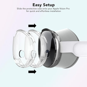 Compatible with Apple Vision Pro Case TPU Protective Cover Case for Vision Pro VR Headset Cykapu