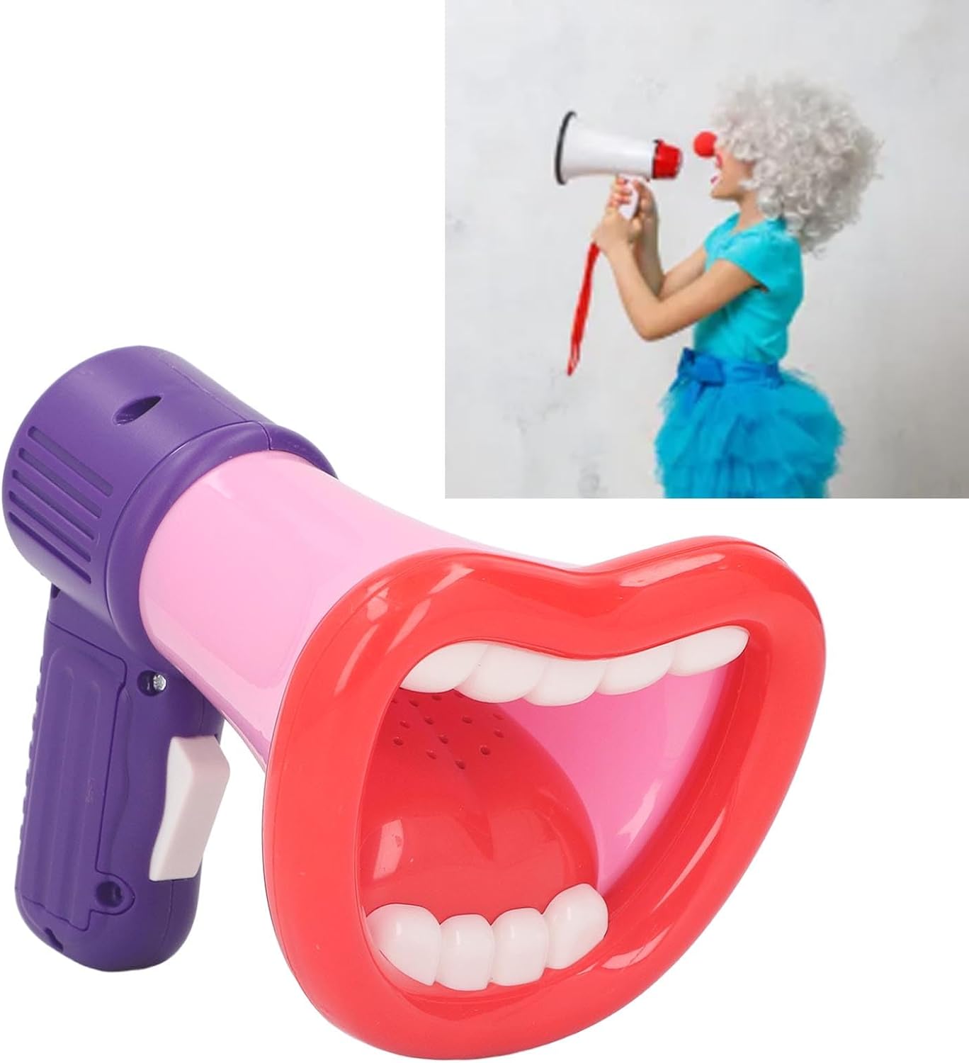 Kids Voice Changer, Big Mouth Shape Multi Voice Changer Toy Sound Effect Educational Recording Loud Speaker Trick Joke Toy