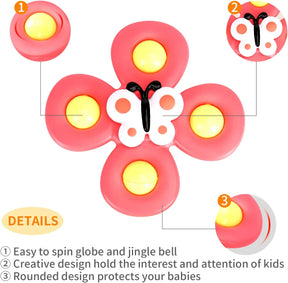 3PCS ALASOU Suction Cup Spinner Toys