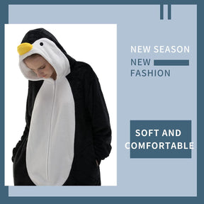 Snug Fit Unisex Adult Onesie Pajamas, Flannel Cosplay Animal One Piece Halloween Costume Sleepwear Homewear