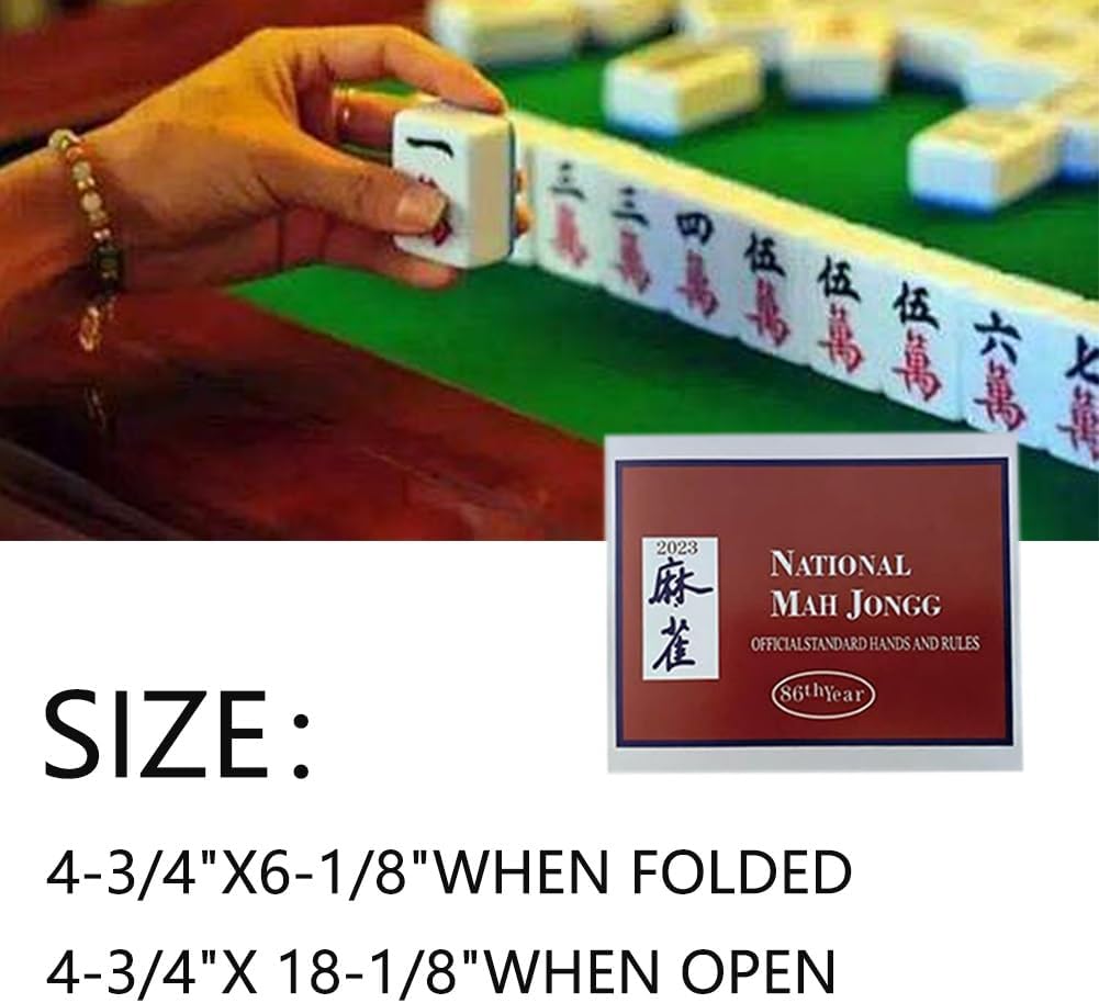 Mahjong Cards 2024, Mahjong Cards 2024 Large Print, 4pc National Mahjong Cards Official Standard Hands and Rules Mahjong Cards