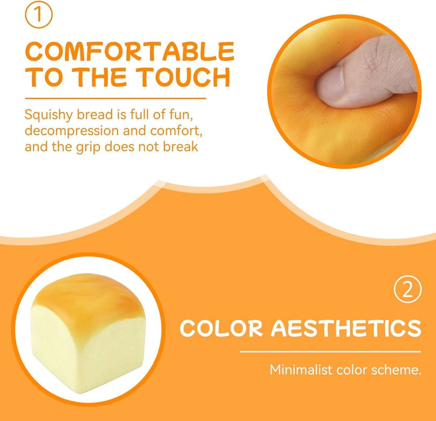 Hawaiian Rolls Taba Squishy Fidget Toys Adults, Stress Relief Toys for Office and Home, Squishy Toys for Autism, Squeeze Squishies