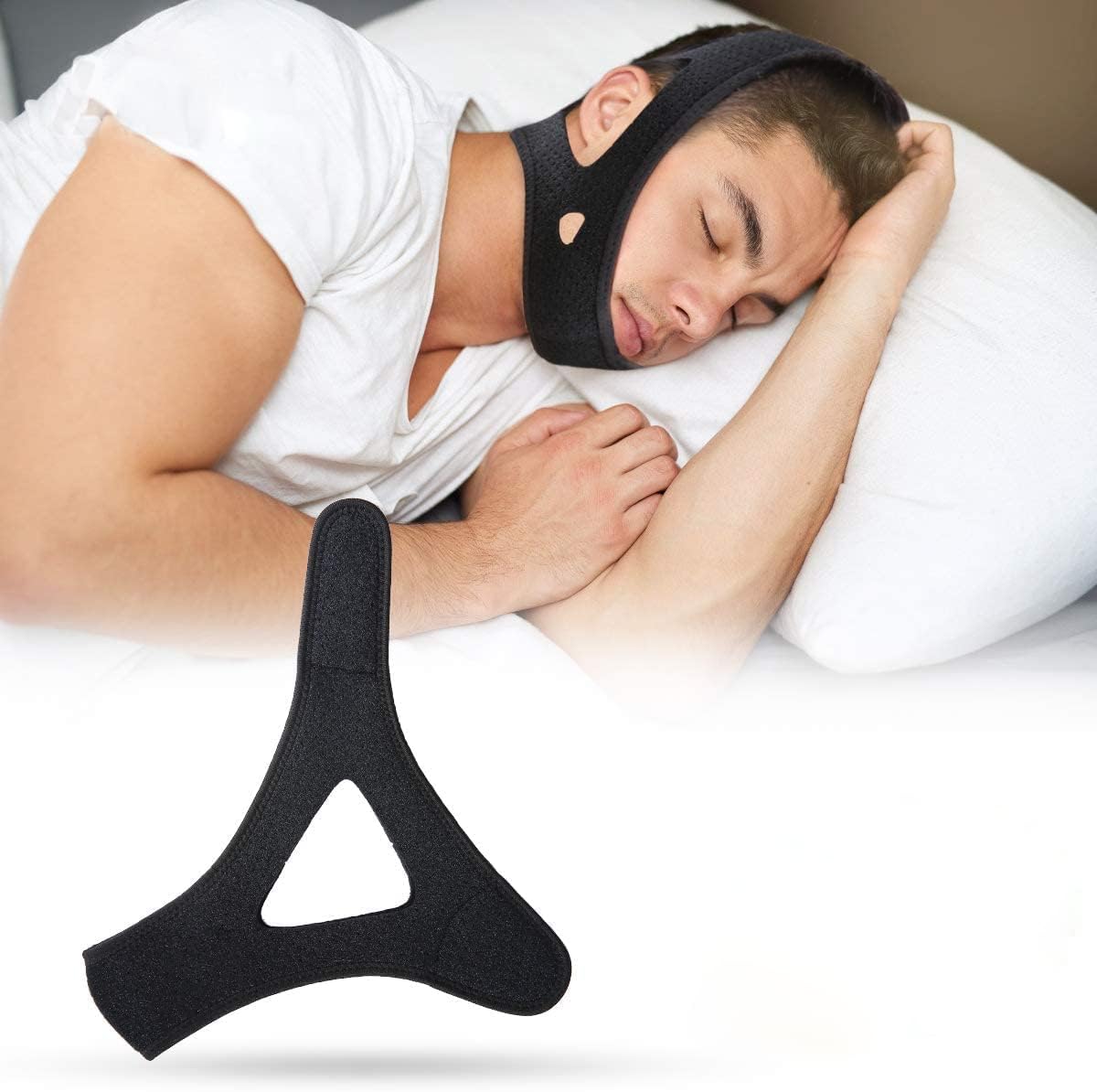 Snoring Chin Strap Snoring Chin Strap Comfortable Universal Snoring Devices Adjustable Effective Cykapu