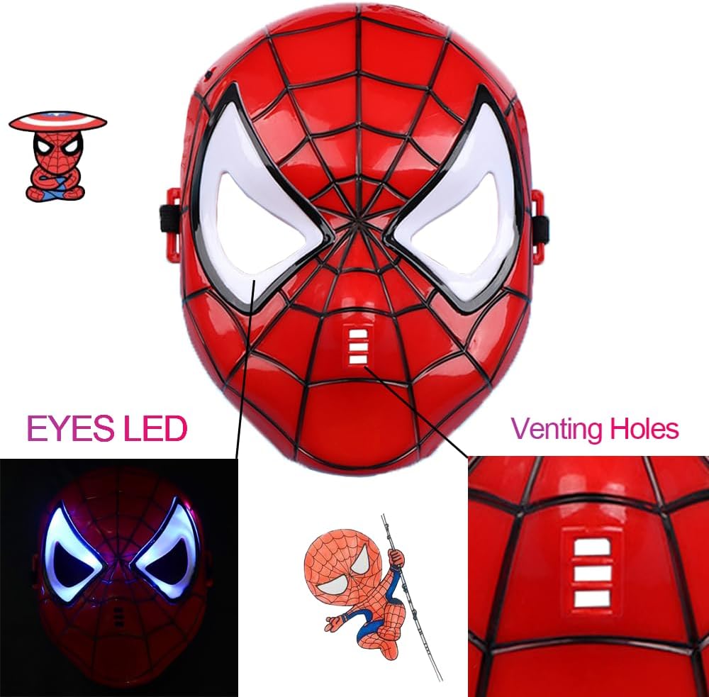 Comics Costume Superhero LED Light Eye Mask for Kids - Cykapu