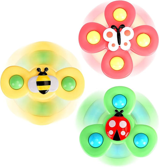 3PCS ALASOU Suction Cup Spinner Toys