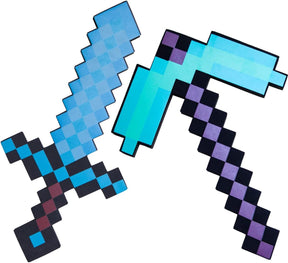 Pickaxe and Sword Toys,Game Transforming Kids Role-Play Accessory - Cykapu