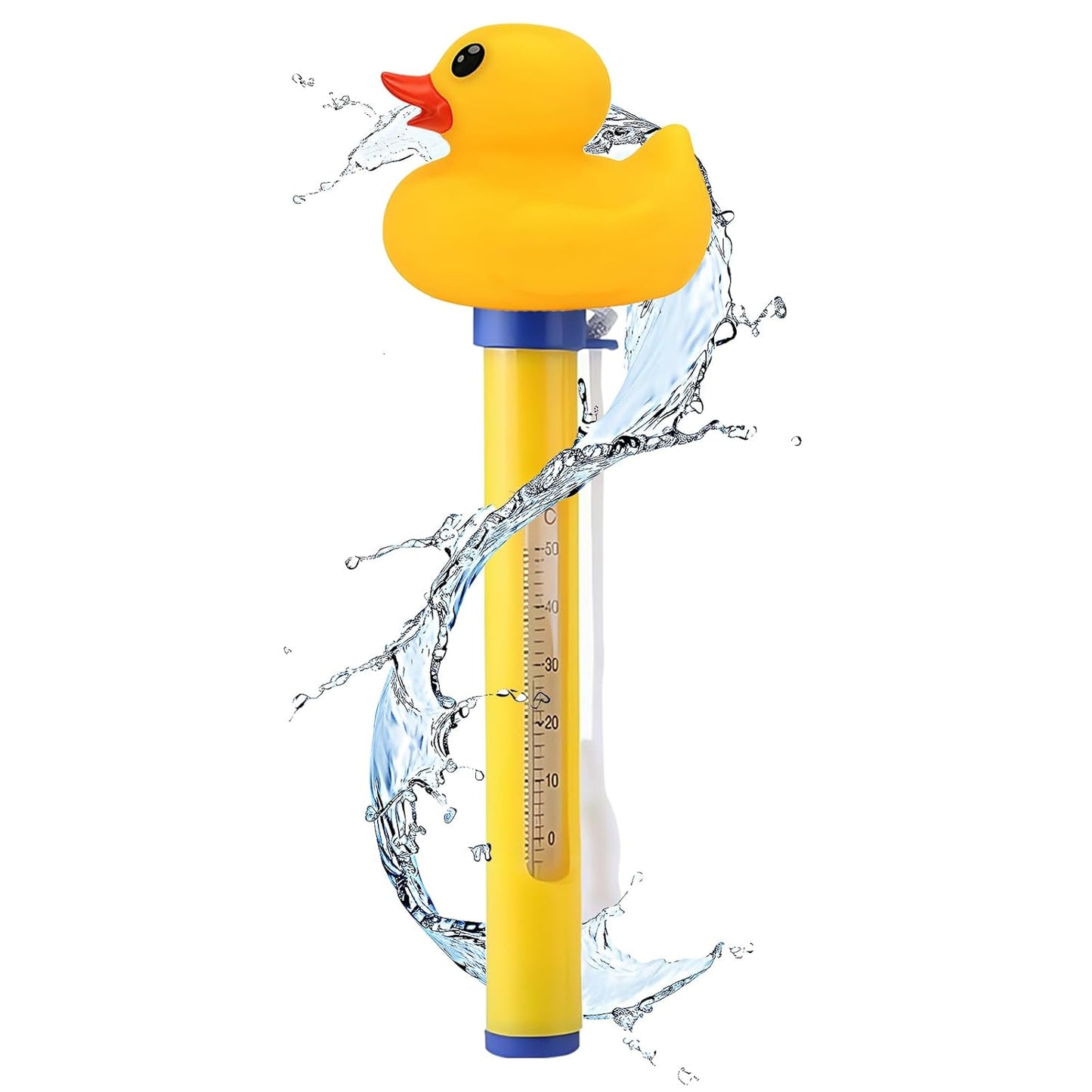 Floating Pool Thermometer, Floating Turtle Thermometer F/C Display with String Easy to Read, Shatter Resistant, for Outdoor & Indoor Swimming Pools, Spas, Hot Tubs & Aquariums (Turtle)