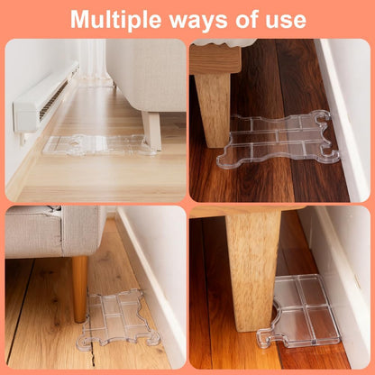 2 Pack Couch Wall Spacer, Furniture Walls Protectors, Adjustable Couch Stoppers to Prevent Sliding and Door Stoppers for Wall, Suitable for Protectors Sofas, Cabinets and Headboards
