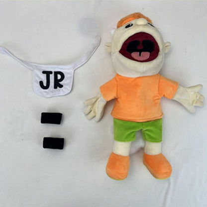 Jeffy Soft Plush Hand Puppet for Playhouse,Prank Funny Puppet