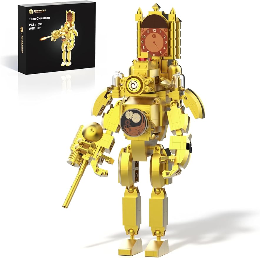 Toilet Titan ClockMan Building Sets, Titan Clock Man Multiverse Series Toy Figures Kit - Cykapu