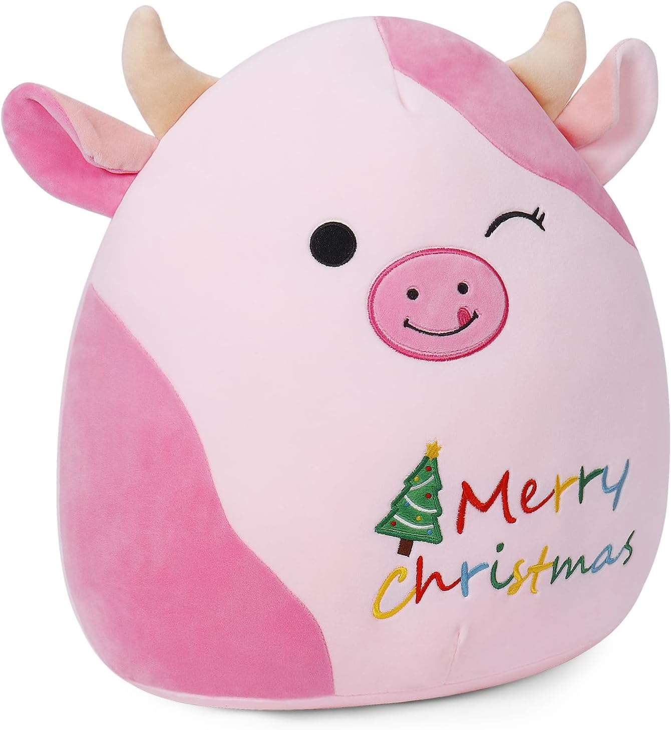 24 Inch Christmas Plush Toy Axolotl Stuffed Animal Merry Christmas Soft Plush Pillow - Cykapu