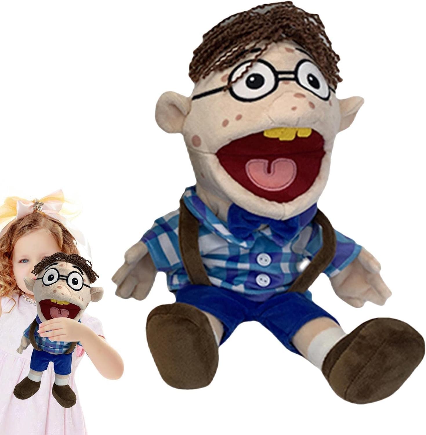 Jefffrry Puppet Plush Toy, Jefffrry Sister/Mom/Dad Soft Plush Toy - Cykapu