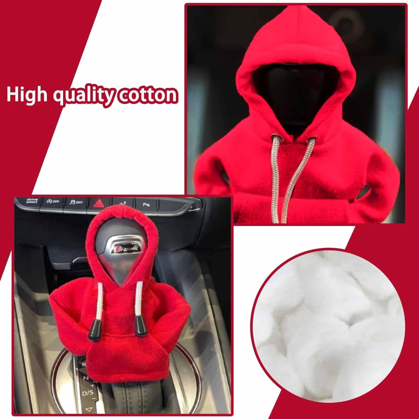 Shift Knob Hoodie for Car,Gear Stick Cover Car Gear Shift Knob Cover - Cykapu