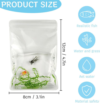 Simulated Goldfish Squeeze Fidget Toys for Kids Adults, Cute Squishies Fish Sensory Toys for Kids with Autism, Stress Relief Squeeze Toys Birthday Gift for Boys Girls