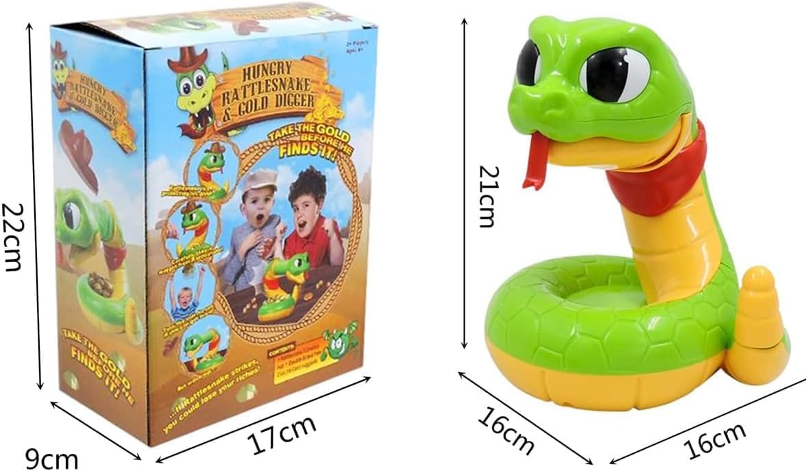 Electric Rattlesnake Game, Alligator Game, Tricky and Scary Rattlesnake Toy