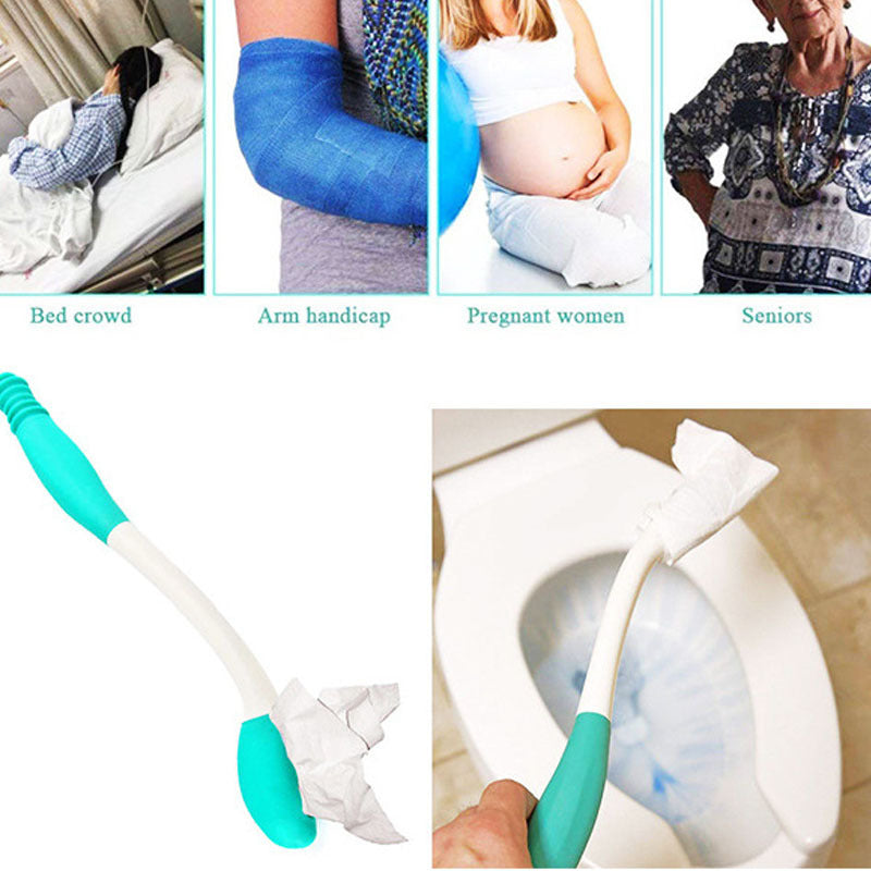 Long Reach Comfort Wipe: The Toilet Aid Tool That Makes Cleaning Easier! - Cykapu