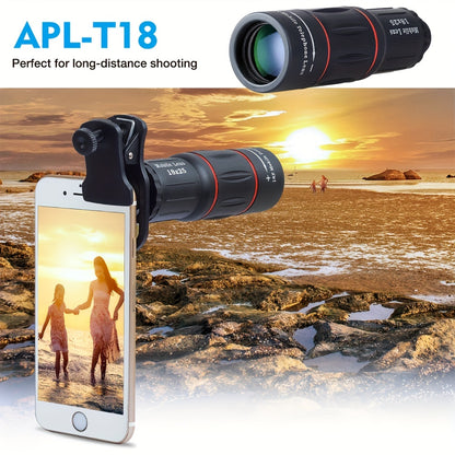 18X Telescope Telephoto Lens With Tripod Monocular Mobile Phone Camera Lens