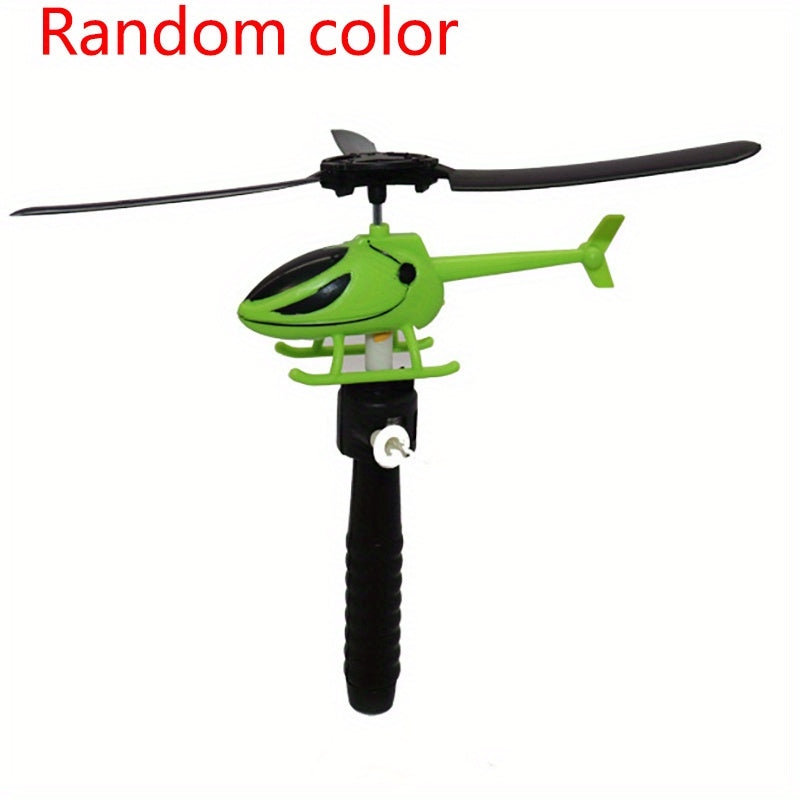 Kid Mini Helicopter Fly Drawstring RC Helicopters Educational Toy Children Christmas Birthday Gift Boy Outdoor Drawstring Plane