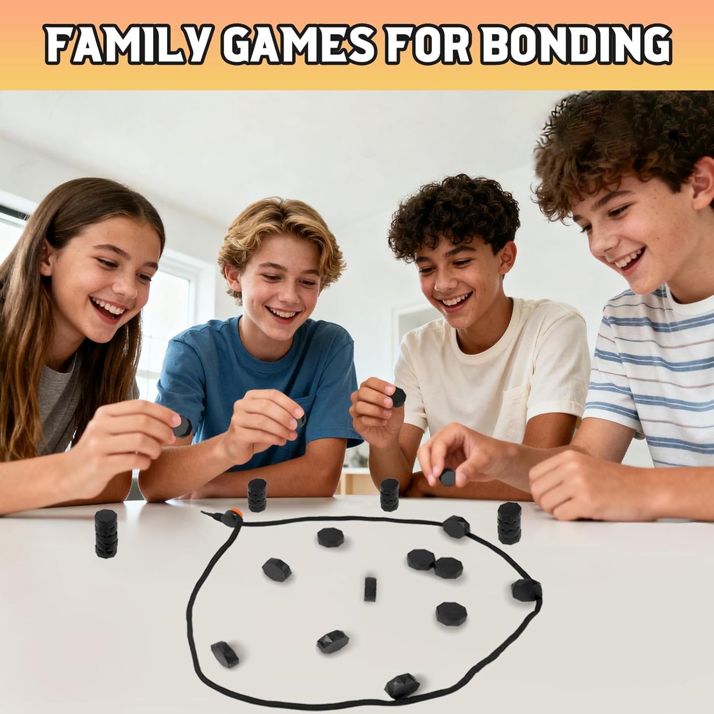 Chess Game with 20 Stones, Plastic Chess Games Set for Teenagers Adults, Party Travel Family Games, Fun Tabletop Multiplayer Game