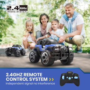 DE42 Remote Control Racing Cars,1:18 Scale 80 Min Play 2.4Ghz LED Light Auto Mode Off Road RC Trucks