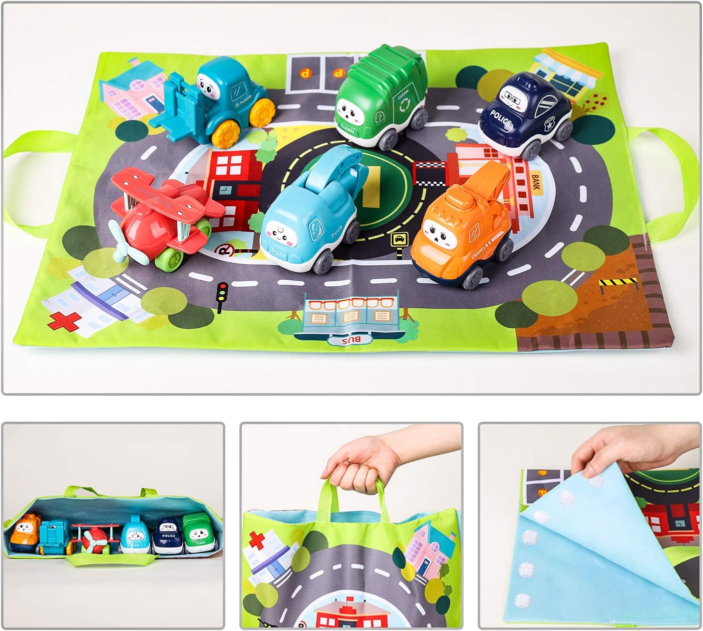 Baby Truck Car Toys with Playmat/Storage Bag - Cykapu