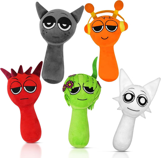 5PCS Plush Toys, Horror Games Plushies Toy for Fans, Soft Stuffed Animal Pillow Figure Doll