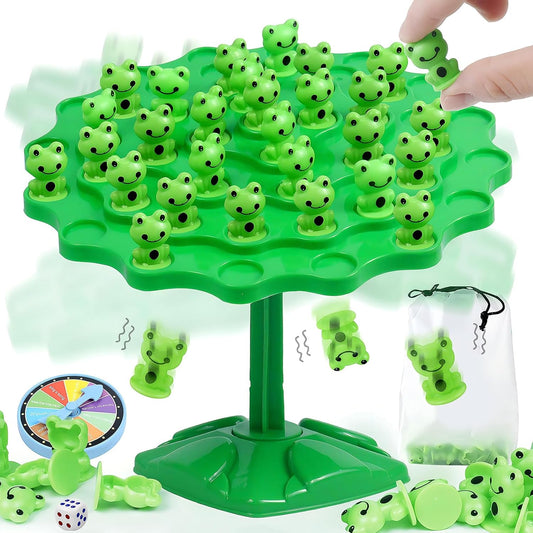 Frog Balance Game Toys,Two-Player Balance Game Tree Parent-Child Interactive Family Tabletop Puzzle Game Toy,Birthday Board Games for Kids Ages 4 5 6 7 8-12