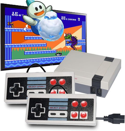 Classic Mini Console 8-Bit Video Retro Game System Built-in with 777 Classic Old-School Games Dual Players Mode Console - Cykapu