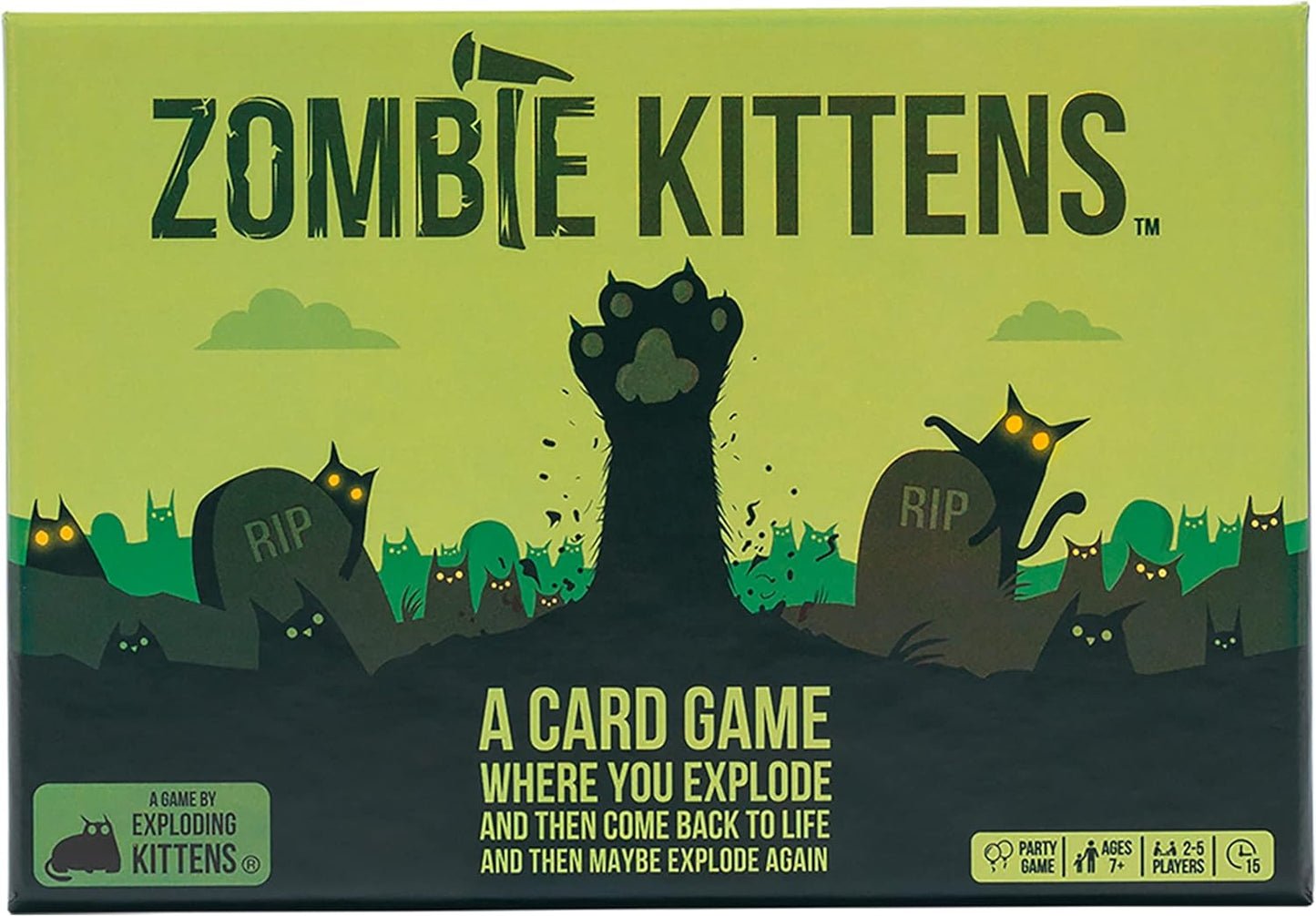 Exploding Kittens Card Game - Original Edition, Fun Family Games for Adults Teens & Kids Cykapu