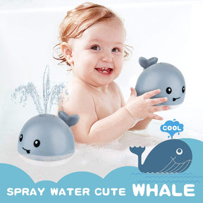 Baby Bath Toys, Light Up Bath Toys Spray Water Bath Toy, Sprinkler Bathtub Toys - Cykapu