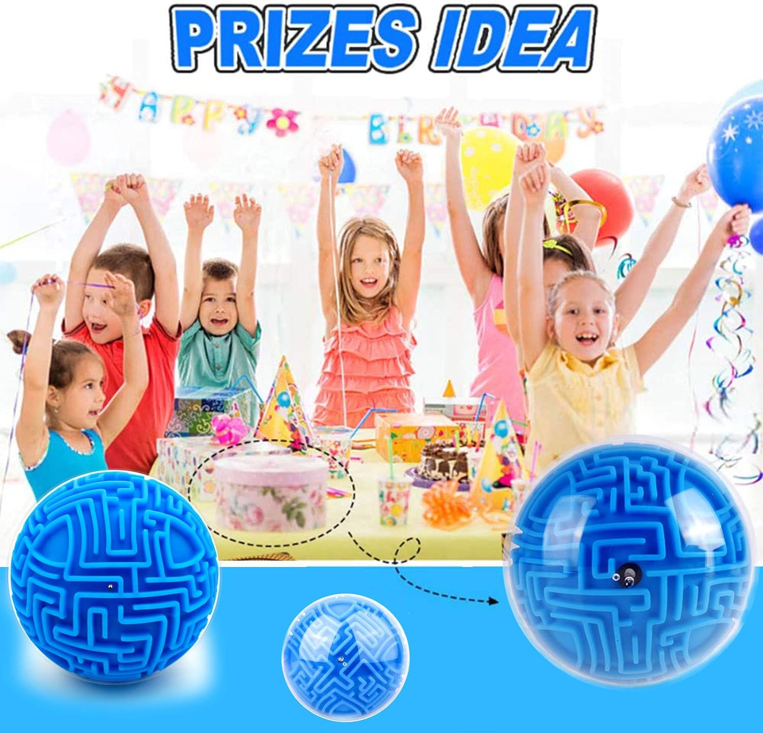 Amaze 3D Memory Sequential Maze Ball Puzzle Toy - Challenges Game Lover Tiny Balls Brain Teasers