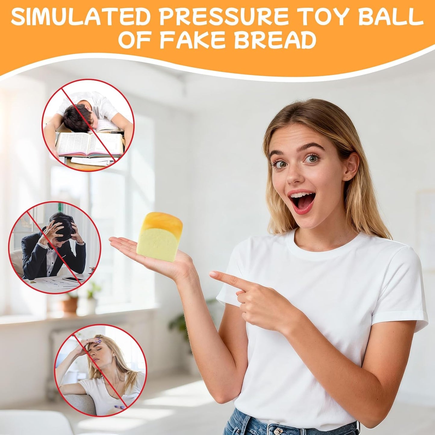 Hawaiian Rolls Taba Squishy Fidget Toys Adults, Stress Relief Toys for Office and Home, Squishy Toys for Autism, Squeeze Squishies