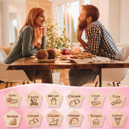 3pc Dice Set for Couples, Food Dice Game Gifts for Her Him, Anniversary Day Food Decision Dice Couple Gifts