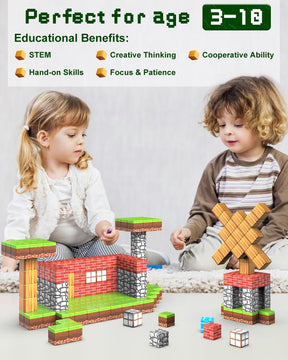 Magnetic Blocks, 100PCS Magnetic Building Blocks for Kids - Cykapu