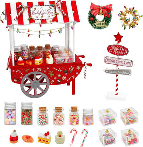 Christmas Elf Accessories - 54Pcs Elf Doll Craft Kit Include Candy Cart - Cykapu