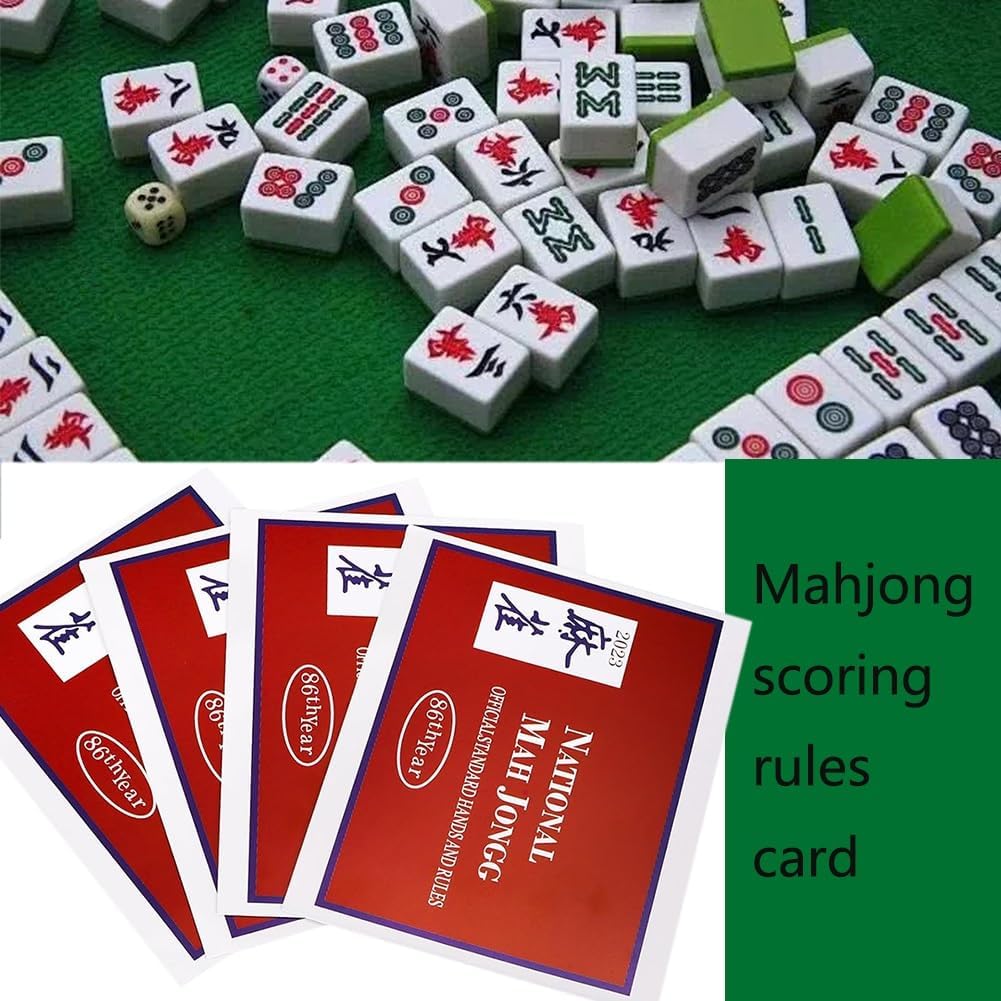 Mahjong Cards 2024, Mahjong Cards 2024 Large Print, 4pc National Mahjong Cards Official Standard Hands and Rules Mahjong Cards
