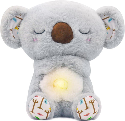 Breathing Plush, Four Gear Adjustment, Volume Control, Rhythmic Breathing Motion with Music Lights, Breathing Motion for Newborns 0+ Months, Perfect for Relieving Baby Quiet, Relieving Breathing Gift