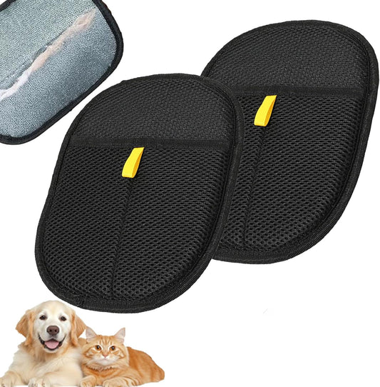 Reusable Pet Hair Remover Gloves, 2025 Cat Dog Grooming Gloves Pet Remover Electrostatic