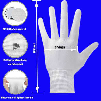 LED Gloves,LED Gloves for Kids Teen and Adults Gifts,LED Finger Gloves,Finger Light Gloves