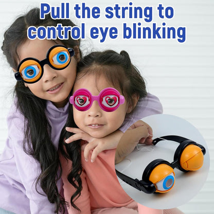 4 Pack Funny Glasses for Adults Halloween Decorations- Winking Glasses Toys Halloween Costume, Goggles Glasses Halloween Party Favors for Costume Halloween Toys, Best Gifts for Halloween