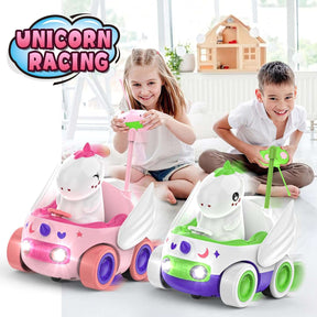 2 Pack Unicorn Remote Control Car for Toddler, Unicorns Gifts for Girls and Boys - Cykapu