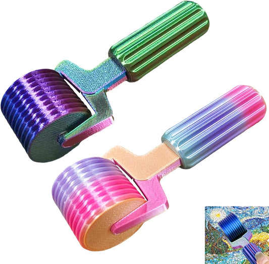3D Printed Diamond Art Roller, 2Pcs DIY Craft Tool for Smooth Pressing, Diamond Painting Tools and Accessories
