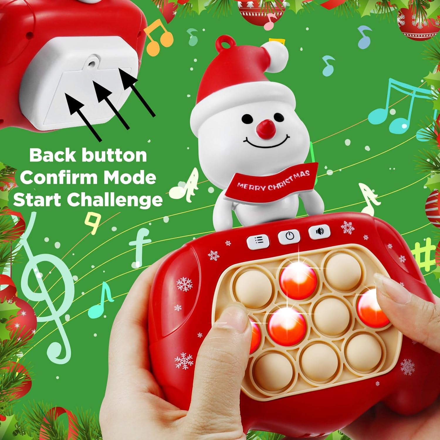 Fast Push Game, Stocking Stuffers for Kids 8-12, Fidget Toys for Kids, Fast  Push Bubble Game, Pop Game It Fidget Sensory Toys, Christmas Birthday