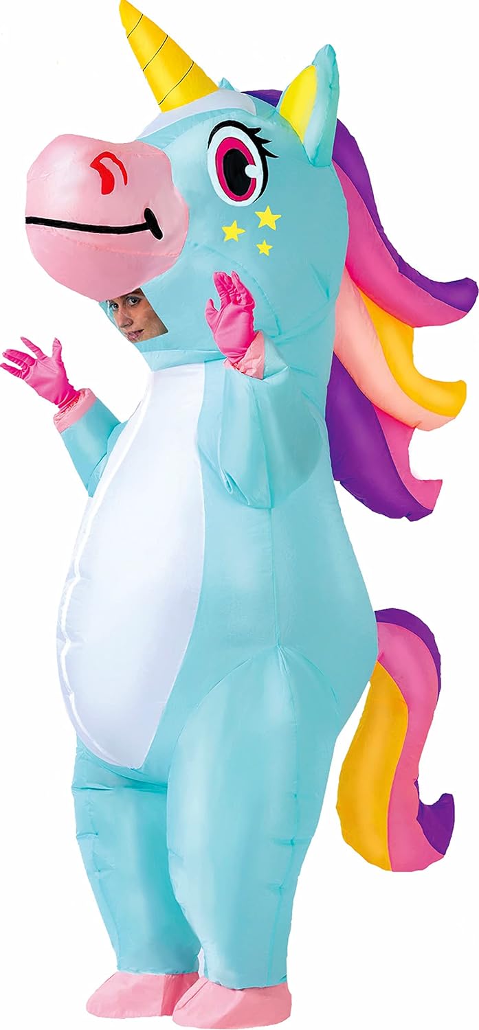 Creations Inflatable Costume Full Body Unicorn Air Blow-up Deluxe Halloween Costume