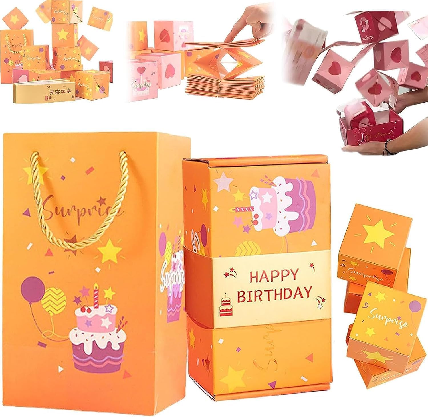 Single Simple Surprise Gift Box Romantic Handmade Photo - Temu