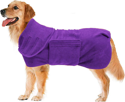 Dog Drying Coat -Dry Fast Dog Bag - Dog Bathrobe Towel Cykapu