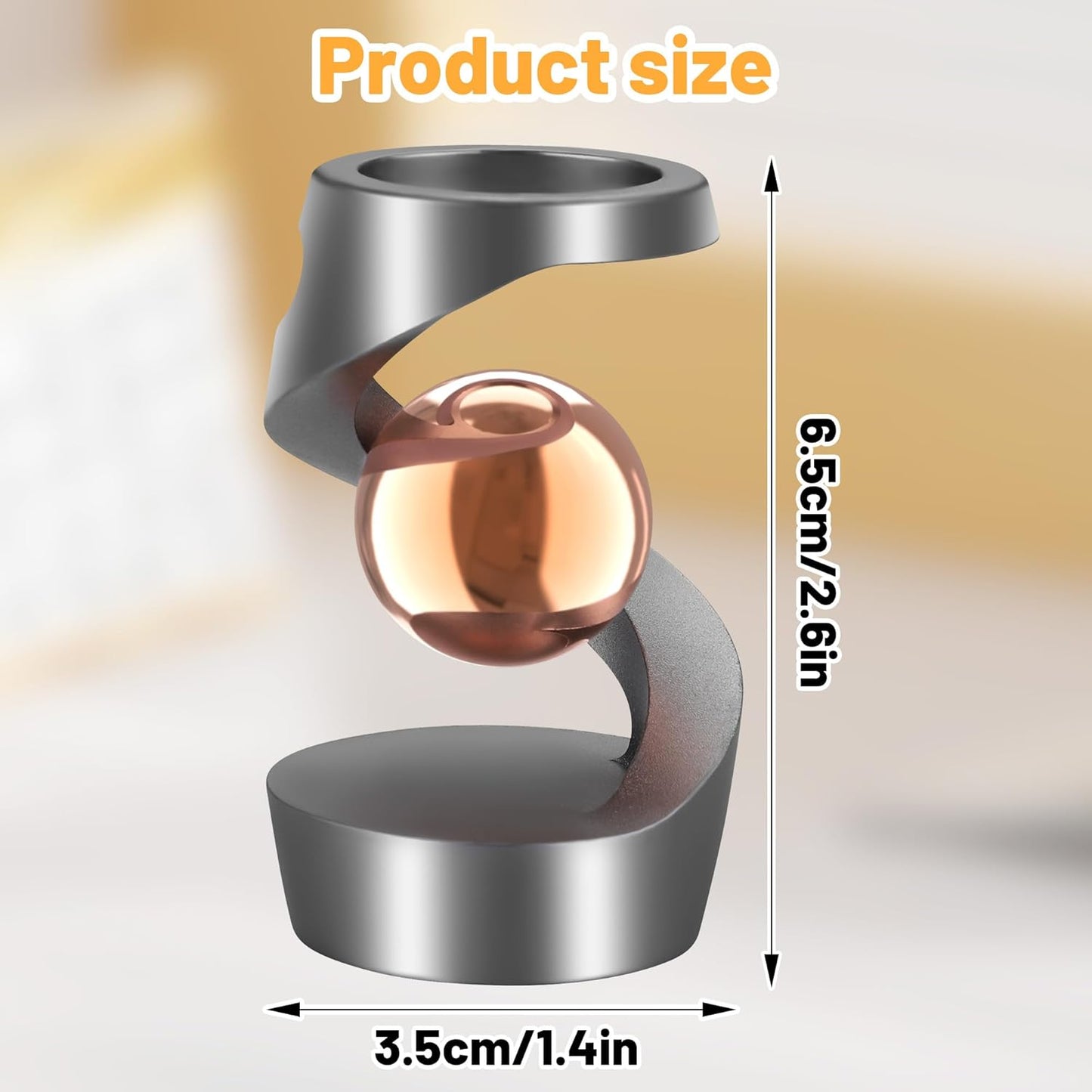 Desk Toys, Spinning Desk Toy, Desk Fidgets for Office for Adults, Metal Fidget Toys for Kids Teens