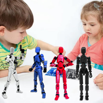 Titan 13 Action Figure, 4PCS Lucky 13 Action Figures, T13 Action Figure 3D Printed Robot Multi-Jointed Movable